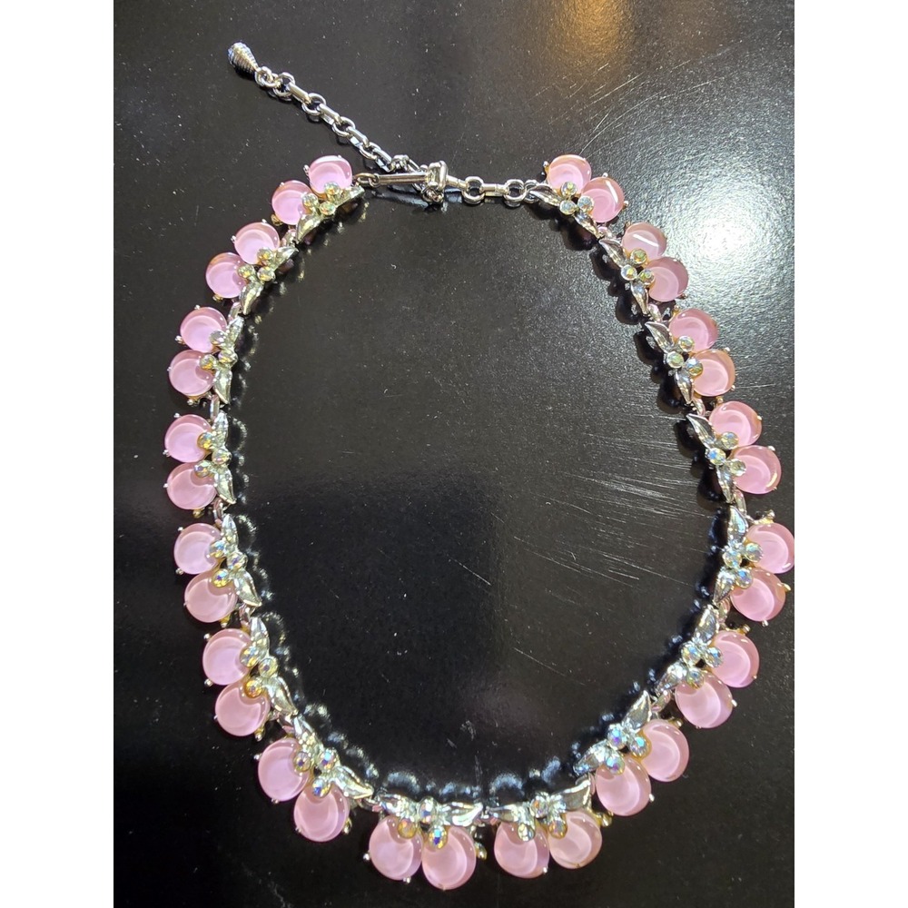 Pink ITALIAN GLASS CHOKER NECKLACE